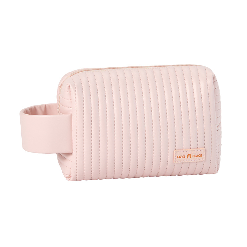 1 Piece Simple Series Simple Solid Color PU Women's Makeup Bags 